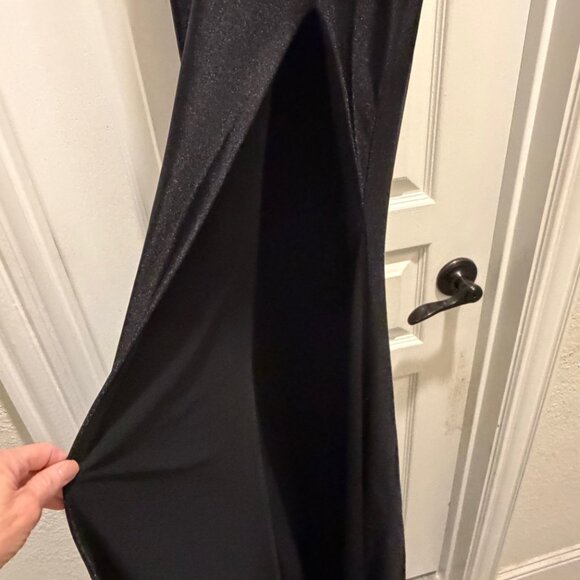 Jovani D5034 Black Elegant Embellished High Slit Dress Size 00 NWT - Picture 6 of 8